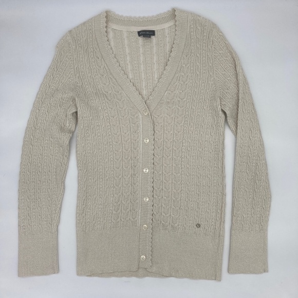 NWOT Eddie Bauer Button Front Cardigan, Small - Picture 1 of 6